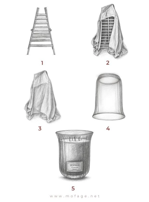  “Marmas” – Scented Candle Vase-Set by MOFAGE