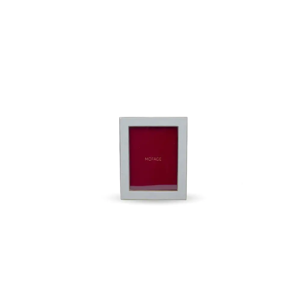LEATHER PHOTO FRAME 03-GREY SMALL