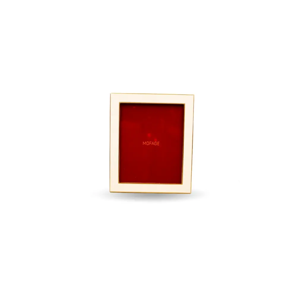 LEATHER PHOTO FRAME 03-BEIGE LARGE