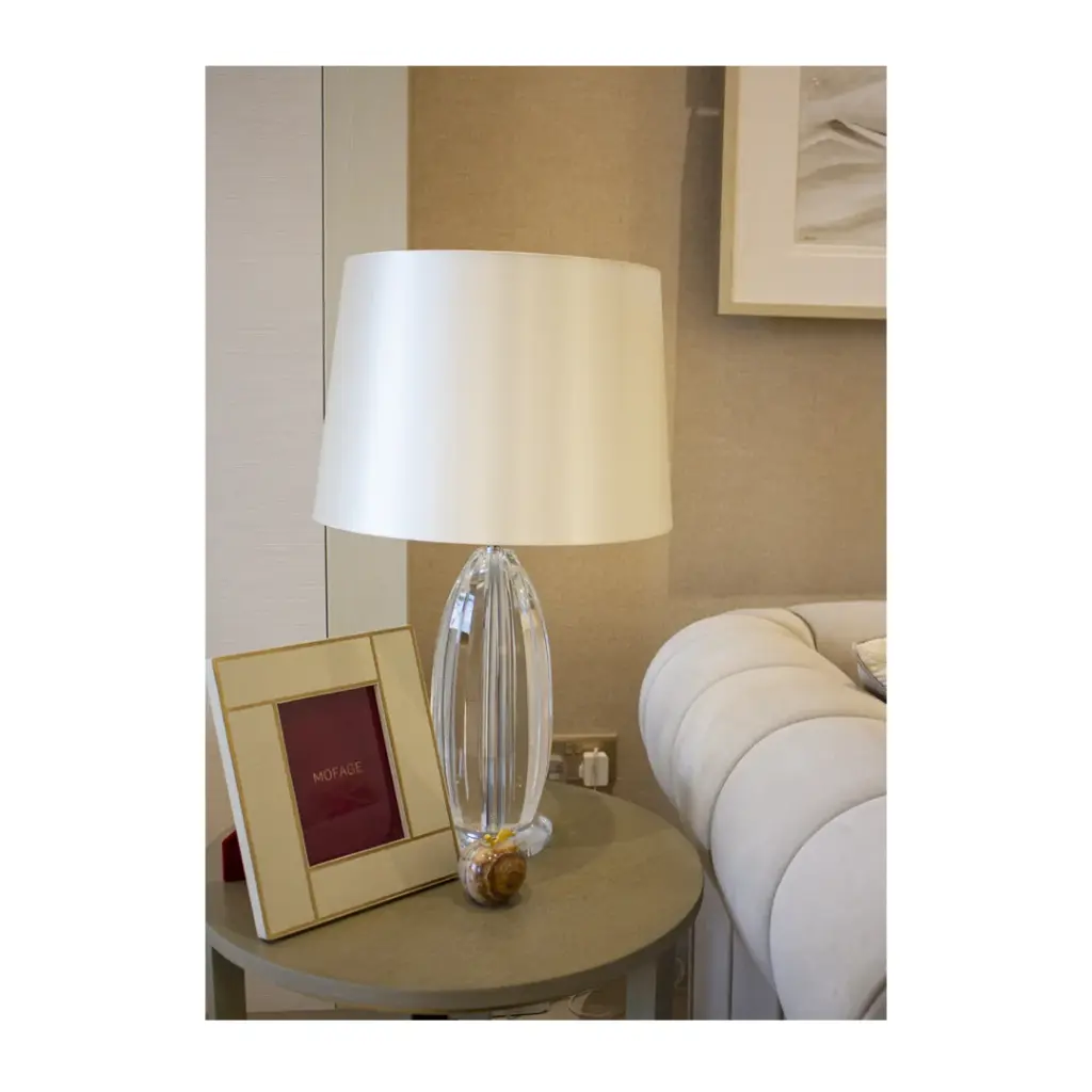 Table Lamp-Curved Crystal Column