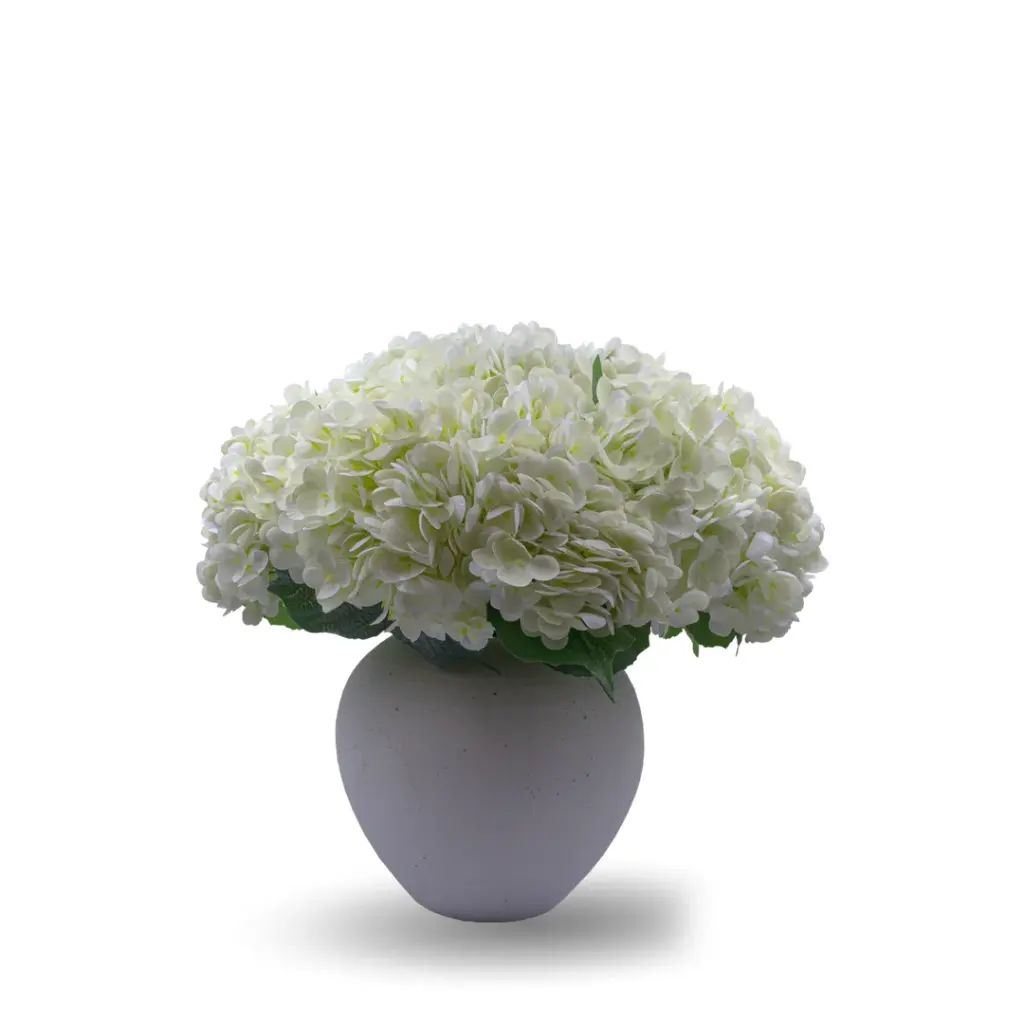 DECORATIVE VASE-SMALL FULL WHITE