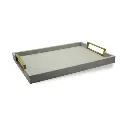 LEATHER TRAY-02-BRASS 