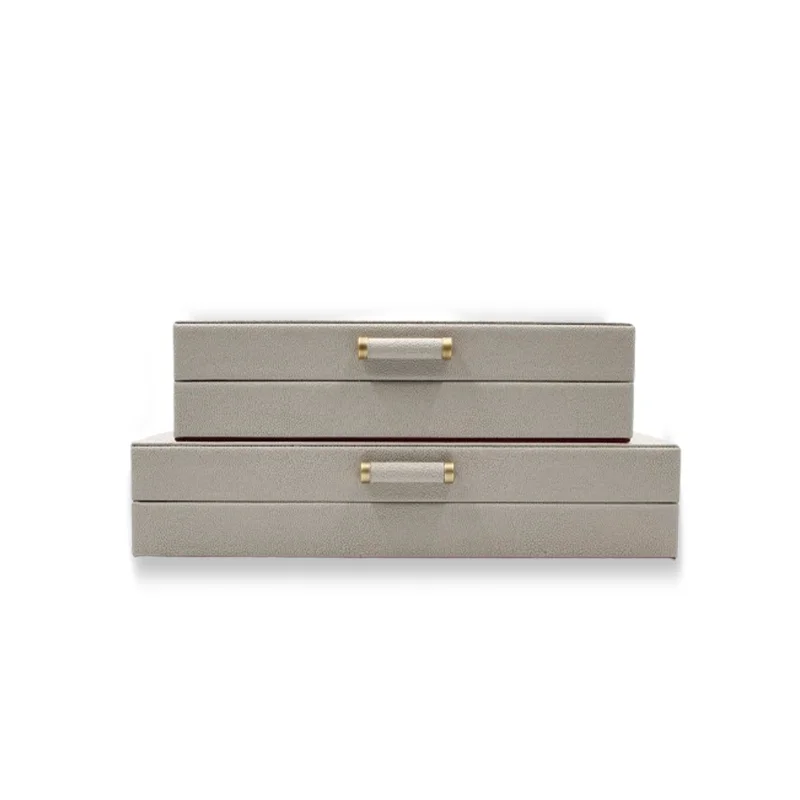 LEATHER STORAGE BOX SET