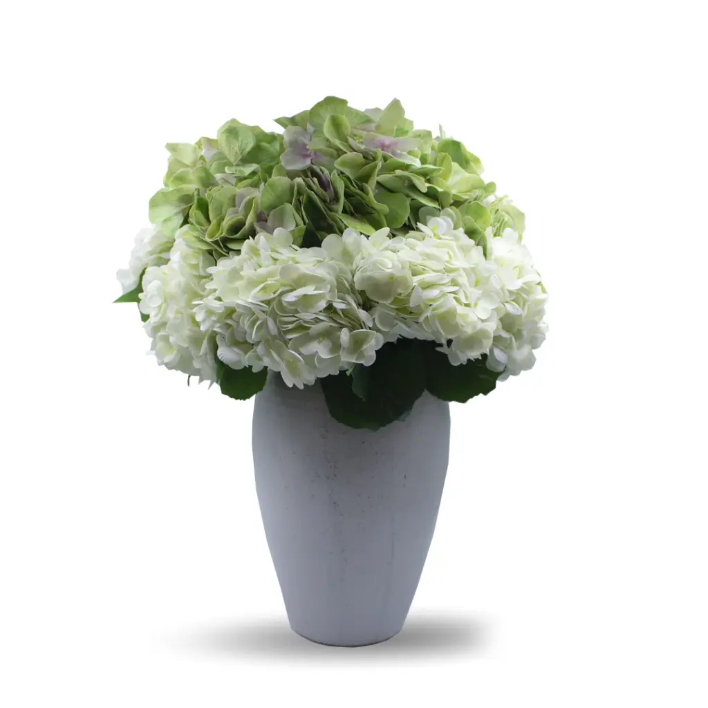 DECORATIVE VASE-LARGE (WHITE & COLOURED)