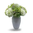 DECORATIVE VASE-LARGE (WHITE & COLOURED)