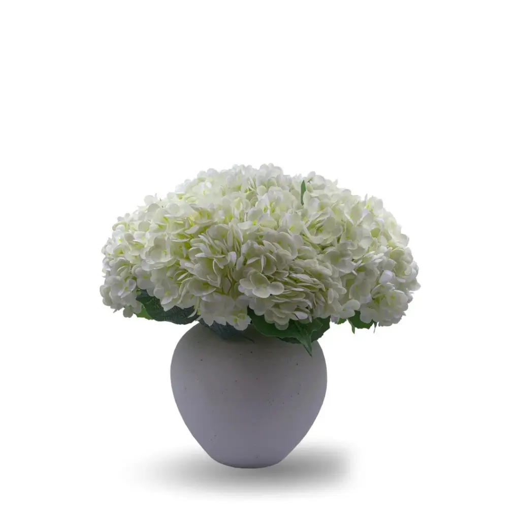 DECORATIVE VASE-SMALL (FULL WHITE)
