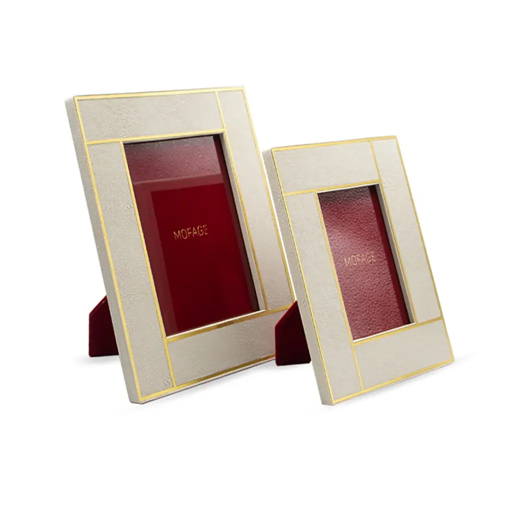 LEATHER PHOTO FRAME SET 02