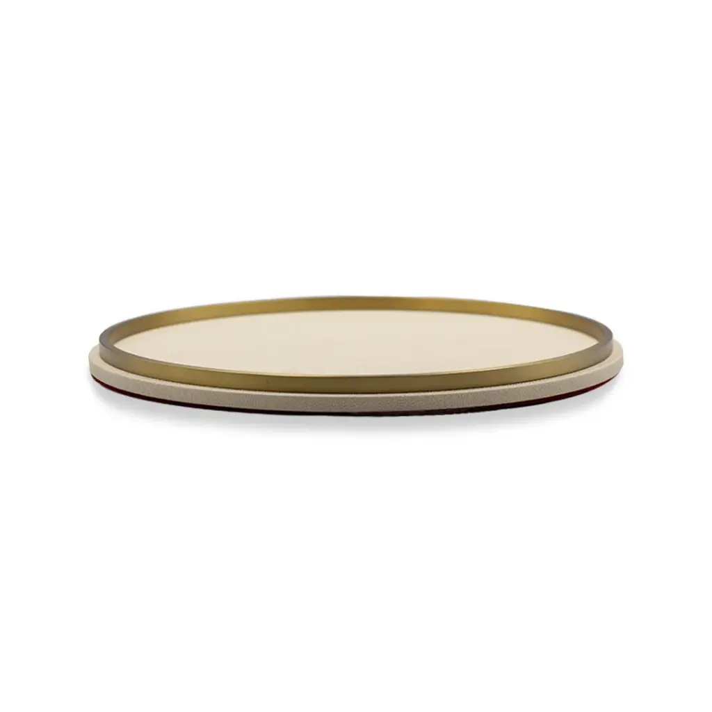 LEATHER TRAY-03-ROUND