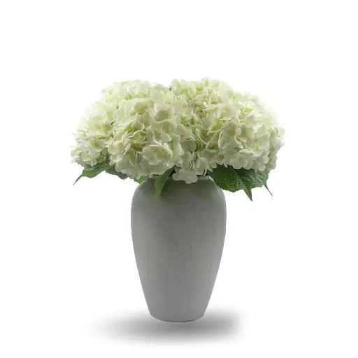 DECORATIVE VASE-LARGE (FULL WHITE)