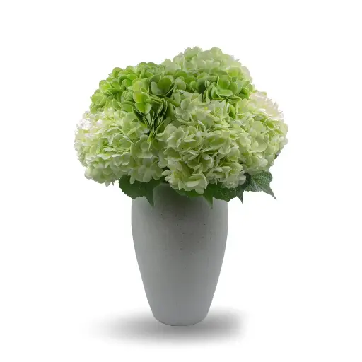 [MOF-02-0009-10] DECORATIVE VASE-LARGE (LIGHT & DARK GREEN)