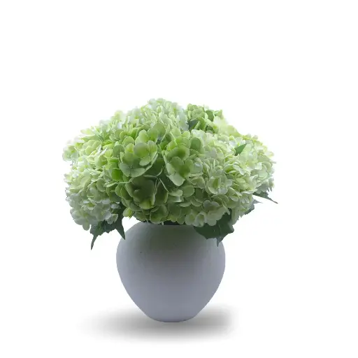 [MOF-02-0009-06] DECORATIVE VASE-SMALL (LIGHT& DARK GREEN)